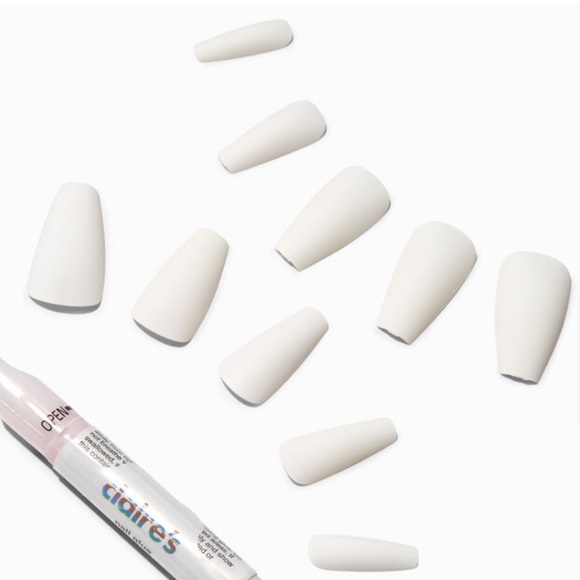 SALE 2 BOXES Matching Sets PRESS ON Nails Glossy Glitter Frosted Coffin Nails - Picture 13 of 13